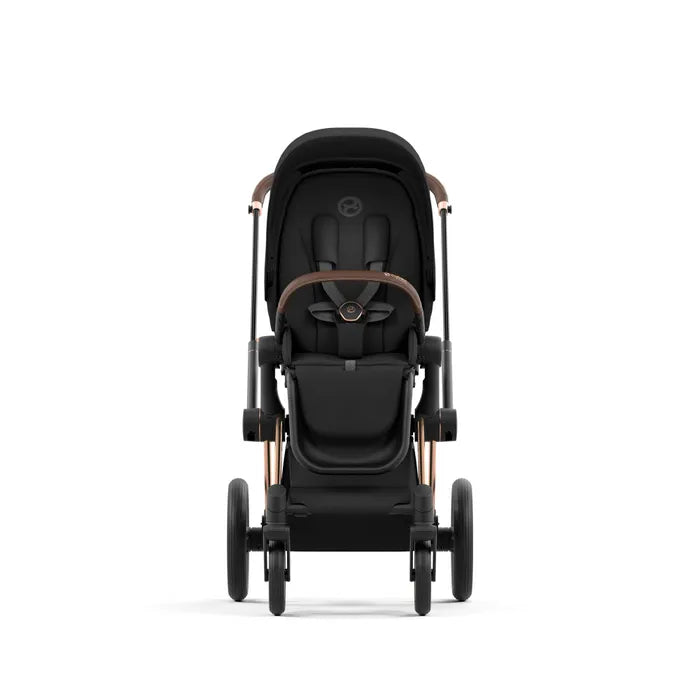 Cybex Priam IV Rosegold 2-in-1 Stroller Sepia Black with Lux Carry Cot