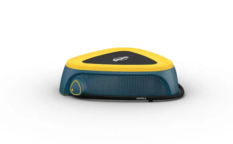 BERG Hoppaa Trampoline for Toddlers (1-4 years) with Adjustable Safety Bar and Six Magnetic Steps